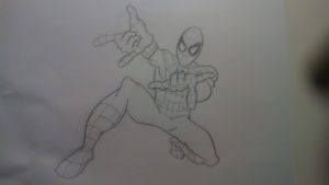 Aprende cómo dibujar a Spiderman paso a paso a lápiz - Nivel fácil |  