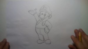 Cómo dibujar a Super Mario