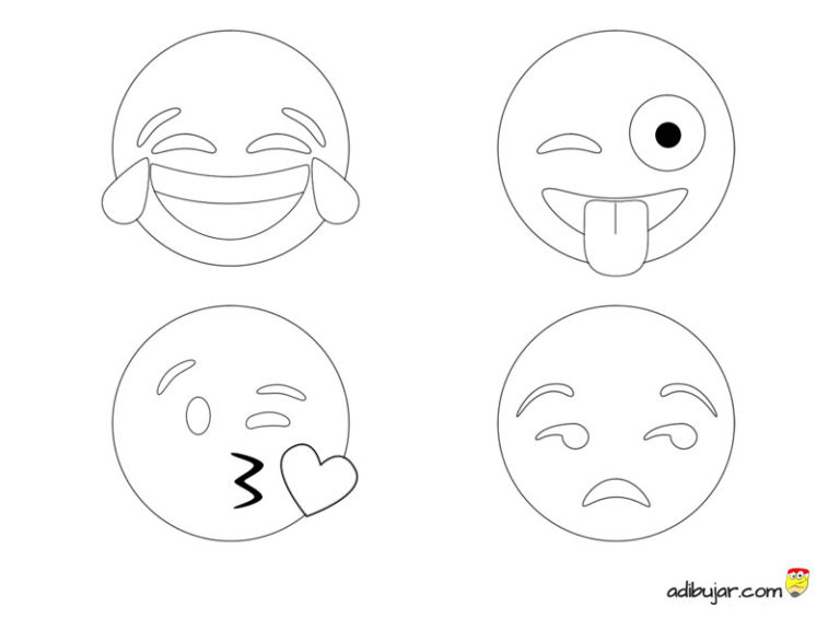 Dibujos Para Colorear De Emojis De Whatsapp Emoji Drawings Emoji