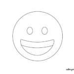 Emoticones para imprimir. Emojis sonrisa