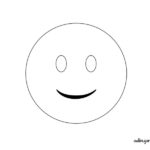 Emojis para dibujar y colorear smiley sonrisa