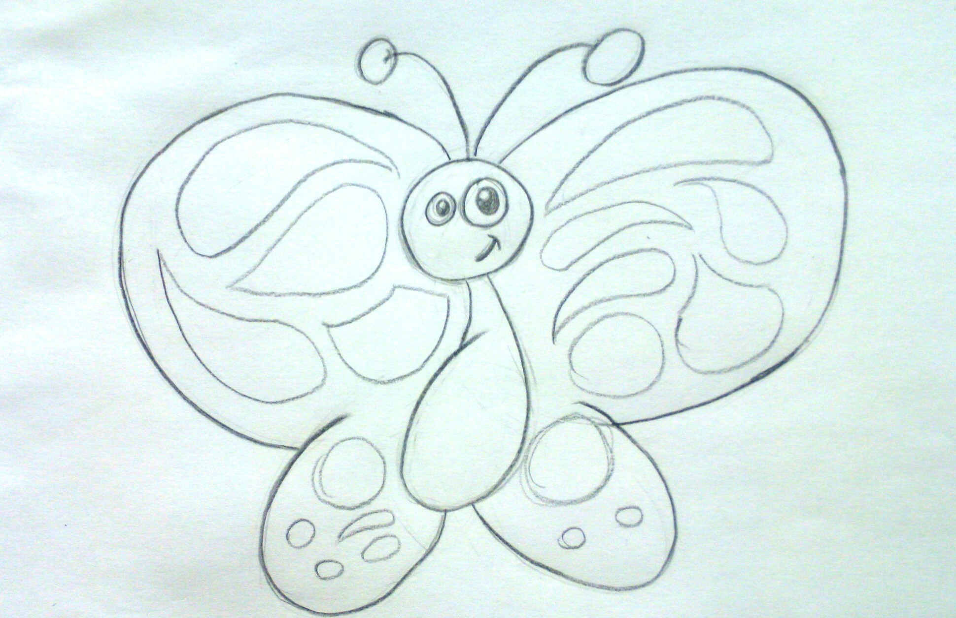 Cómo dibujar una mariposa fácil