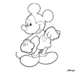 Dibujo de Mickey Mouse para colorear entero