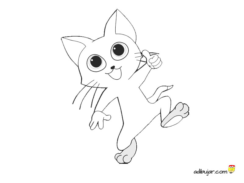 Dibujos para colorear de gatos 