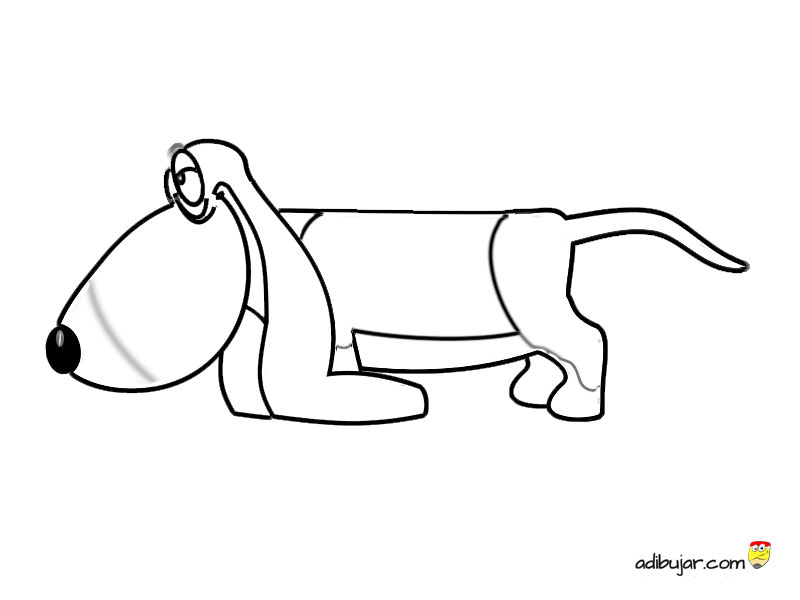 Dibujos infantiles de perros para colorear 