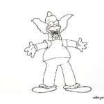 Krusty, dibujo para colorear